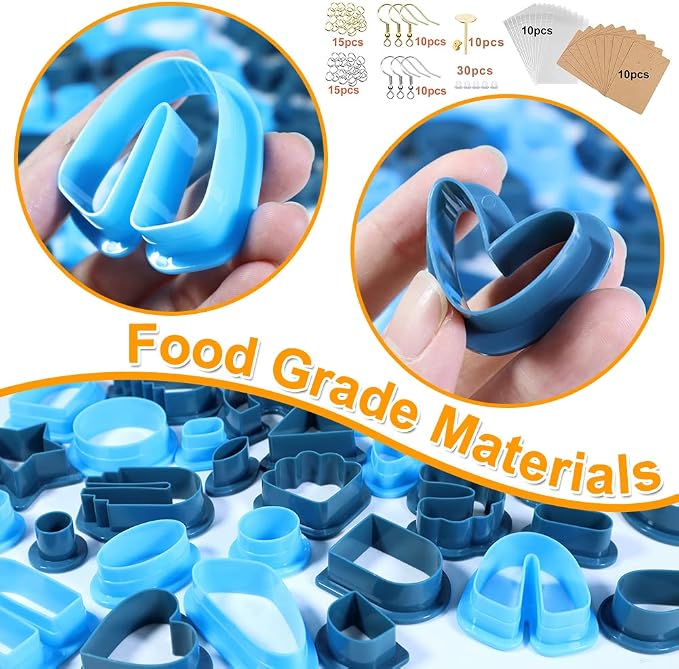 PTFJZ Polymer Clay Cutters for Earring Making - Image 5