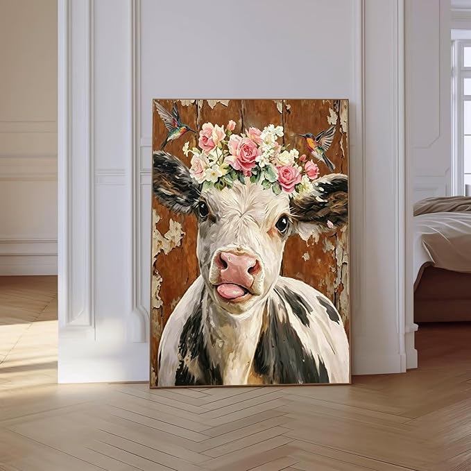 VeGuude Diamond Art Kits for Adults, Full Drill Highland Cow Diamond Art Kits - Image 6