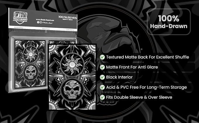 100ct Textured Matte TCG/MTG Card Art Sleeves - Image 5