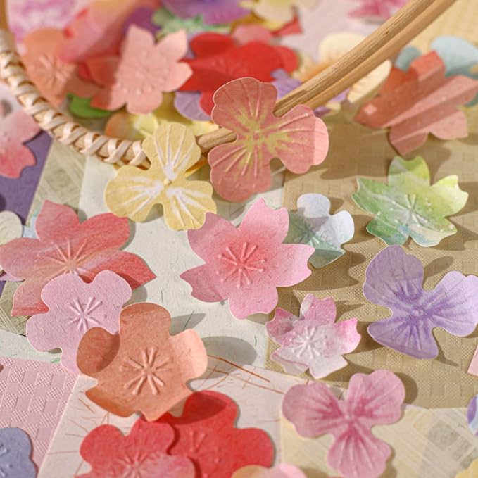 228 Sheets 3D Embossed Floral Scrapbook Paper, 3.1x3.1 Letterpress Textured - Image 5