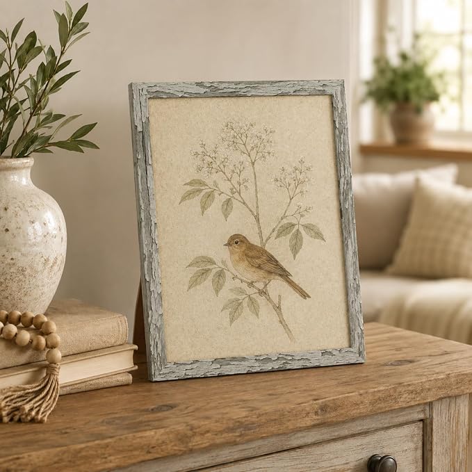 puthiac 11x14 Rustic Farmhouse Picture Frame, Taupe Grey, 1 Pack | Distressed - Image 7