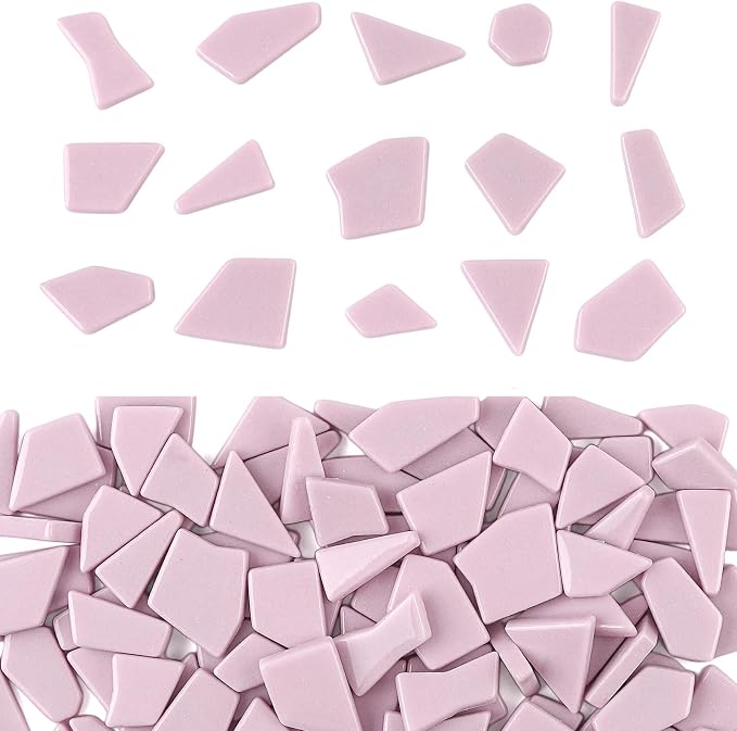 Youway Style Pink Glass Mosaic Tiles by YouwayStyle
