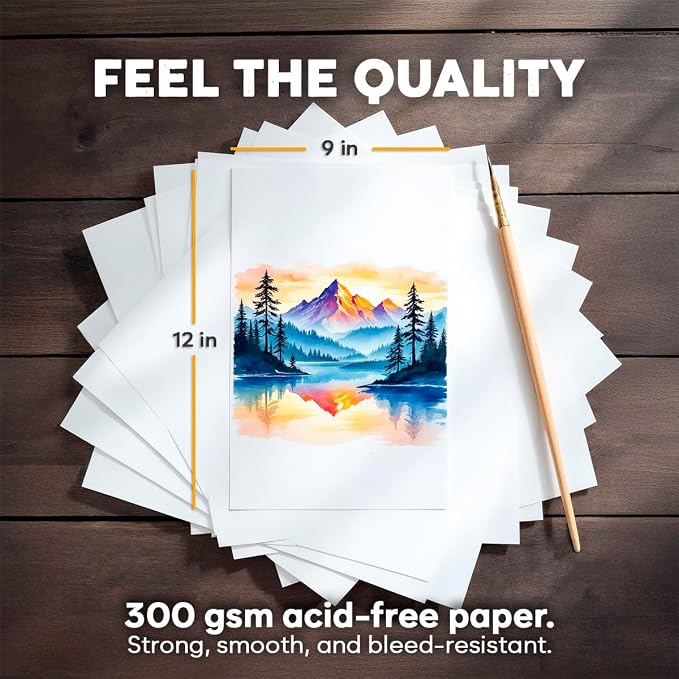 64 Sheets Watercolor Paper Pad - Image 2