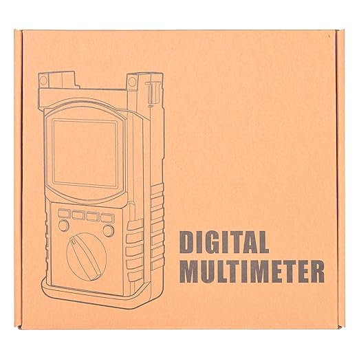 Megohmmeter 200 Gig Ohm Digital Insulation Resistance Tester 500V/1kV/2.5kV/5kV Auto Range Voltage,Resistance Tester with 1999 Count LCD Display, Data Hold, Back-Light-RQ-6688B（Orange）
