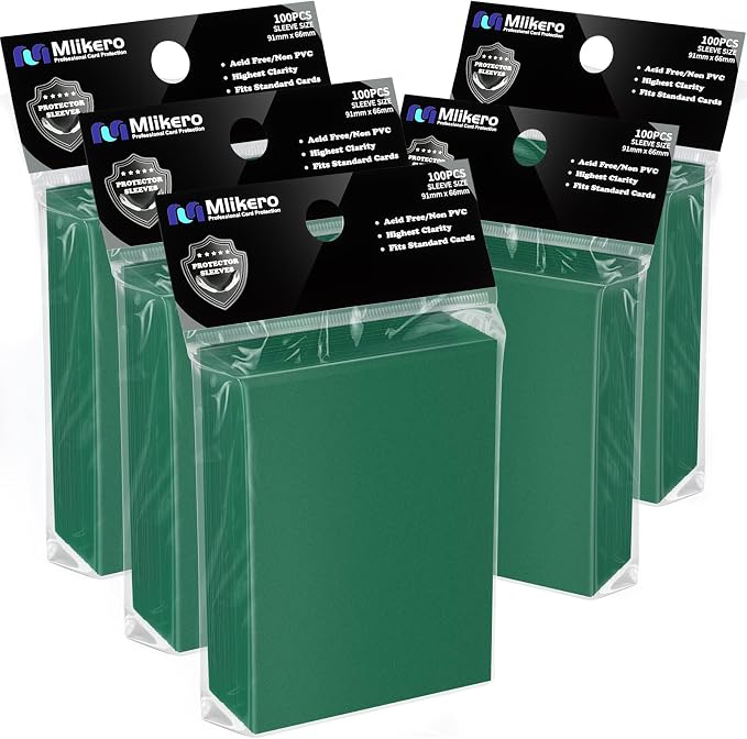 500 Count Card Sleeves, Matte Magic Card Sleeves, Smooth Shuffle & Tear by Mlikero