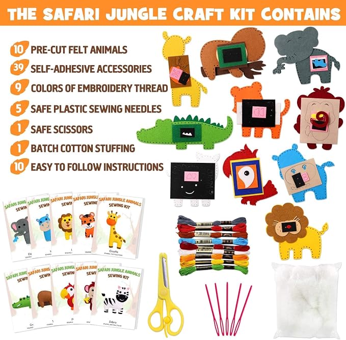 CiyvoLyeen Kids Sewing Kit Crafts - Image 2
