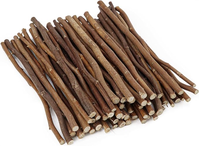 50Pcs Natural Twigs, Driftwood Branches, Unfinished Timber Rods by YOLUFER