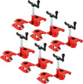 Wood Gluing Pipe Clamp Set | Professional Woodworking and Metalworking Clamps Tools with Unique Foot Design for Frame Assembly, Quick Release and Precision Gluing (6Pack, 3/4'')
