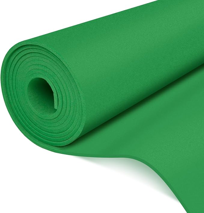 biguphate EVA Foam Roll - 2mm Thick Green Craft Foam Sheets - 15" x 39" Large by Biguphate
