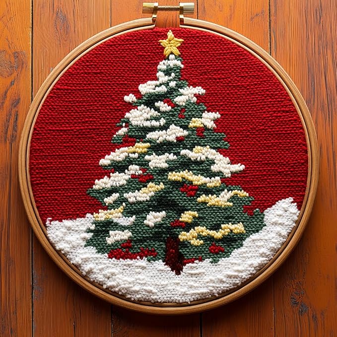 DIY Punch Needle Kits Christmas Tree by Unknown