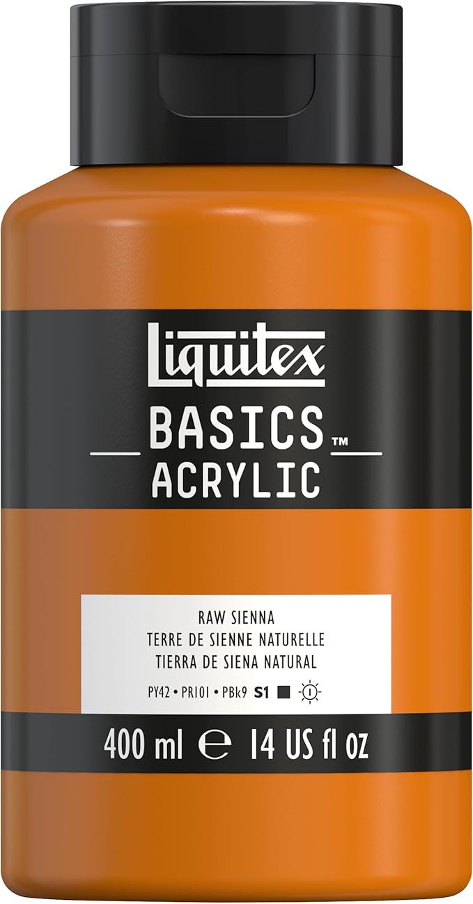 Liquitex BASICS Acrylic Paint, 400ml Bottle, Raw Sienna by Liquitex