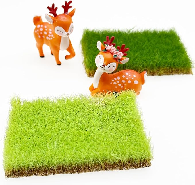 Woohome 2 PCS Model Grass Tufts Resin Static Scenery Model, Artificial Grass - Image 3