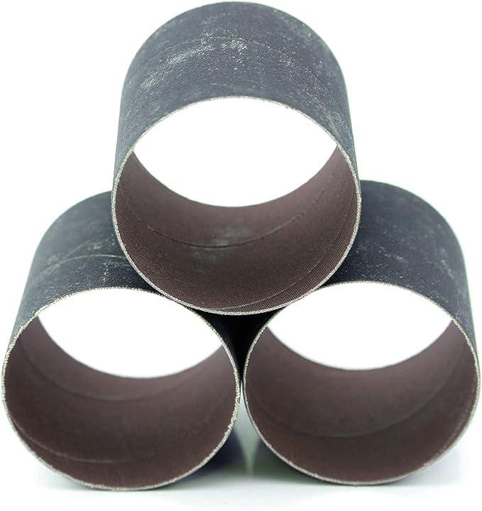 Starcke 20 Pack STARCKE Premium 3'' x 3'' 600 Grit Silicon Carbide Sanding Sleeves for Automotive & Metal