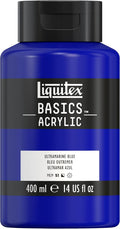 Liquitex BASICS Acrylic Paint, 400ml Bottle, Ultramarine Blue by Liquitex