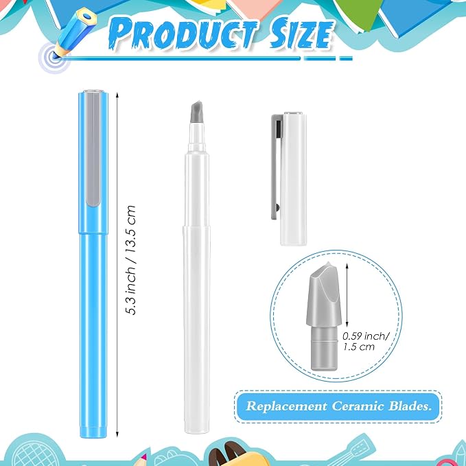 2 Pcs Ceramic Blade Cutter Pen, DIY Diamond Painting Release Paper Craft Knife - Image 2