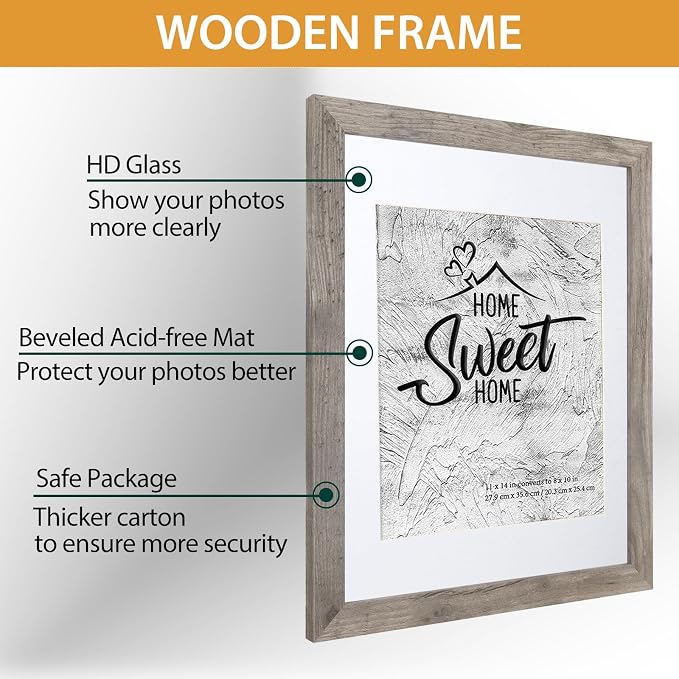 Califortree Gray 11x14 Picture Frame - Image 7