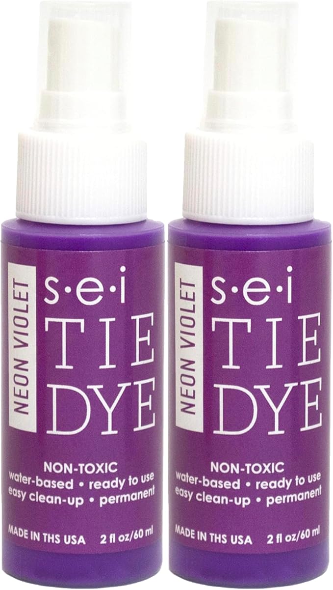 S.E.I. Neon Violet Tie Dye Spray Bottle: 2oz. Non Toxic Fabric Dye Spray by SEI