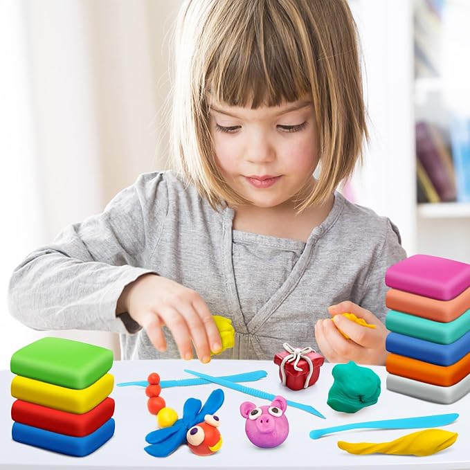 Air Dry Clay, 14 Colors Modeling Magic Clay - Image 6