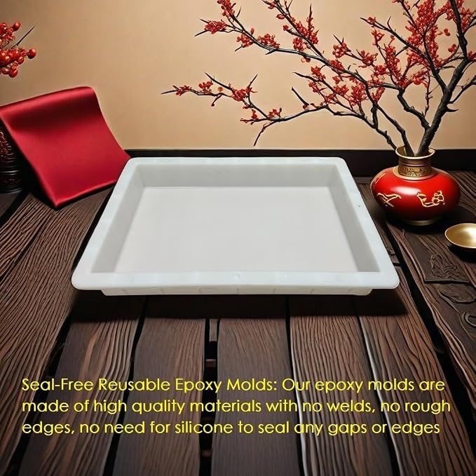 2Pcs Extra Large Reusable Epoxy Resin Table Mold - Image 5