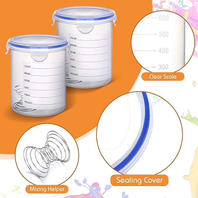 Remerry 8 Sets Paint Container - Image 7