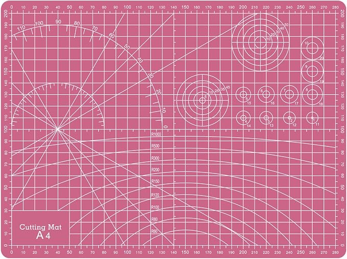 Sewing Cutting Mat 12in x 9in, Small Self Healing Cutting Board A4 Rotary by Keepsweat