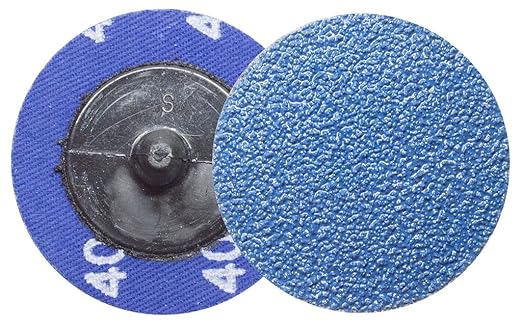 Benchmark Abrasives 2 Inch Sanding Discs Quick Change Zirconia - Male R Type Backing Drill & Die Grinder Sanding Disc for Deburring Polishing Rust Remover for Metal Paint Stripper (25 Pack), Mix Grit