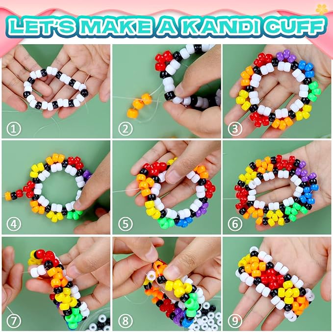 IOOLEEM 4000pcs Pony Beads, 11 Colors, Bulk Beads - Image 4