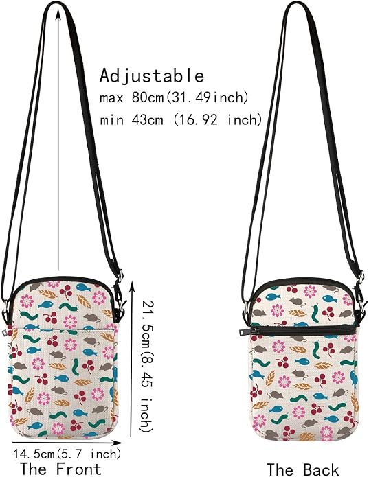 JXGZSO Board Game Gift Board Game Lover Gaming Crossbody Bag - Image 3