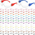 Youyole 84 Pairs Safety Glasses for Men and Women Protective Glasses Bulk Protective PC Lens Unisex Clear Anti Scratch Eyewear Safety Goggle 7 Colors