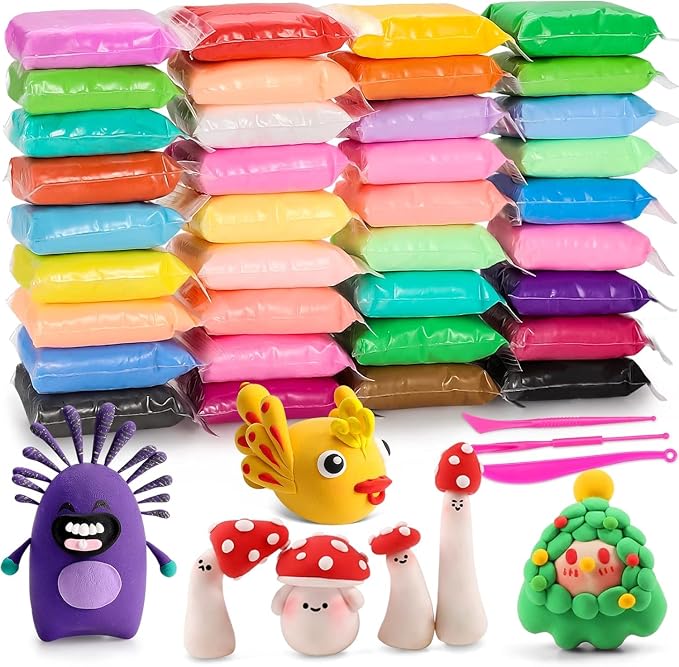 EDIFON Air Dry Clay Kit, 36 Colors Modeling Clay by EDIFON