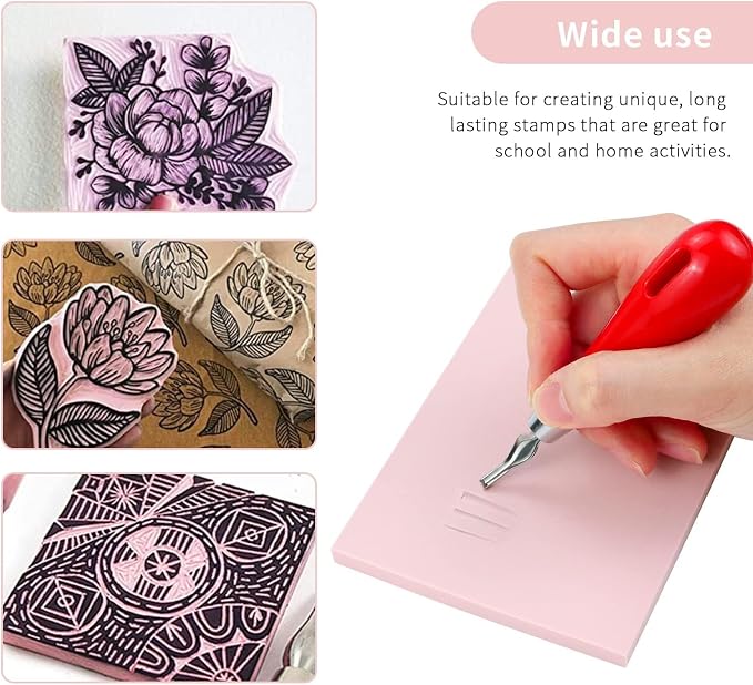 6 Pack Linocut Kit for Printmaking - Image 7