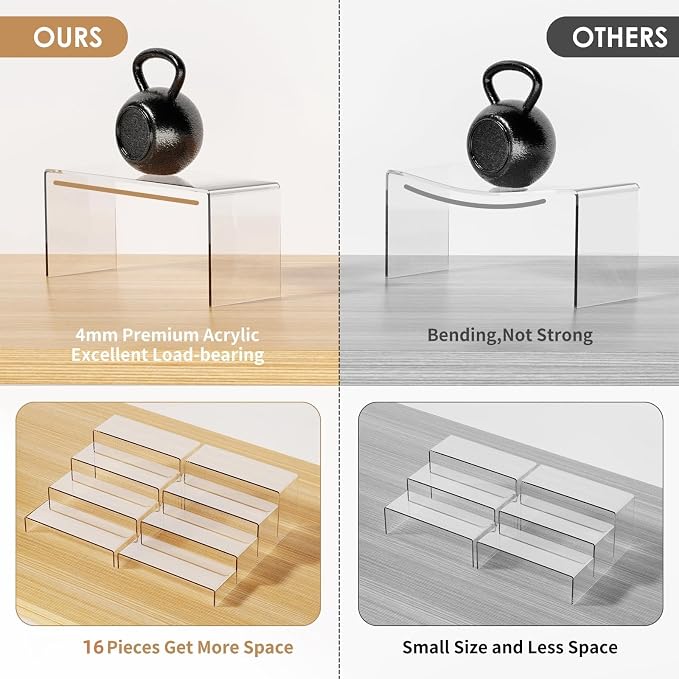 Anglelife 16 pcs 2 Set Acrylic Risers - Image 4