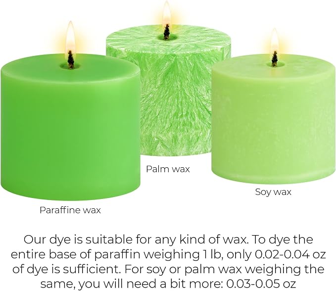 Bright Lime Candle Dye 2oz for Soy Candle Making – Highly Concentrated Candle - Image 5