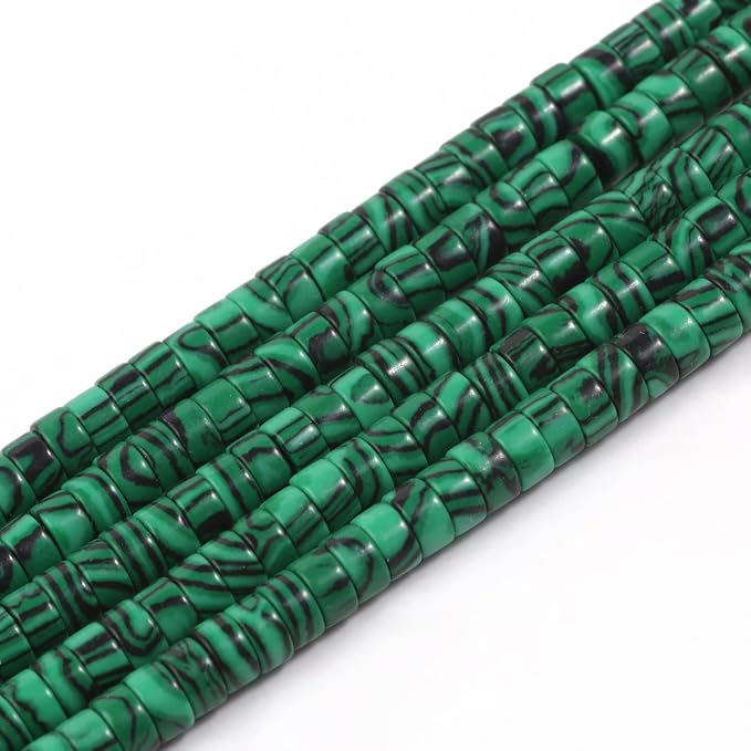 150Pcs 4×2mm Natural Malachite Spacer Stone Beads - Image 7