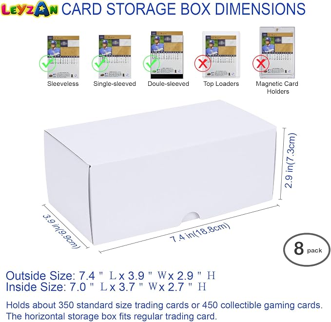 Trading-Card Storage Box, 7 INCH Horizontal - Image 4