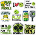 MAIANEY Funny Pickleball Sticker Pack, Water Bottles, Cute Pickleball Quotes by Maianey