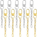 20pcs Keychain Making Kit, Key Ring Swivel Snap Hook Chains, Alloy Extender by Unknown
