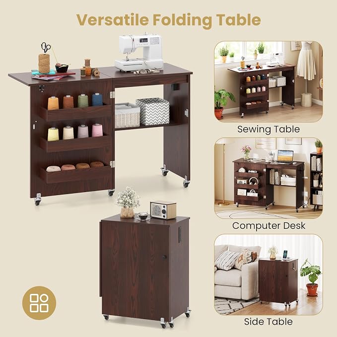Giantex Folding Sewing Table - Image 5