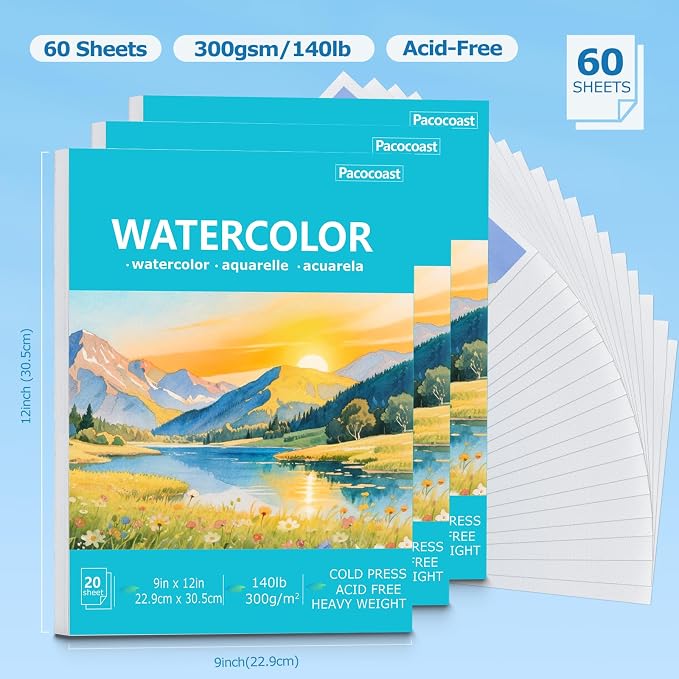 Pacocoast 9"X12" Watercolor Paper - Image 2