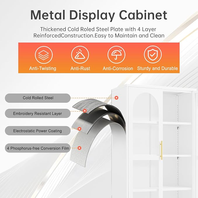 75" H Locking Display Cabinet - Image 7