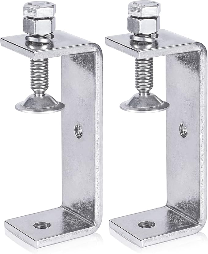 Tiger Clamp Stainless Steel Clamps - Woodworking Clamp Heavy Duty C-clamp With Wide Jaw Openings (100MM)，2PCS
