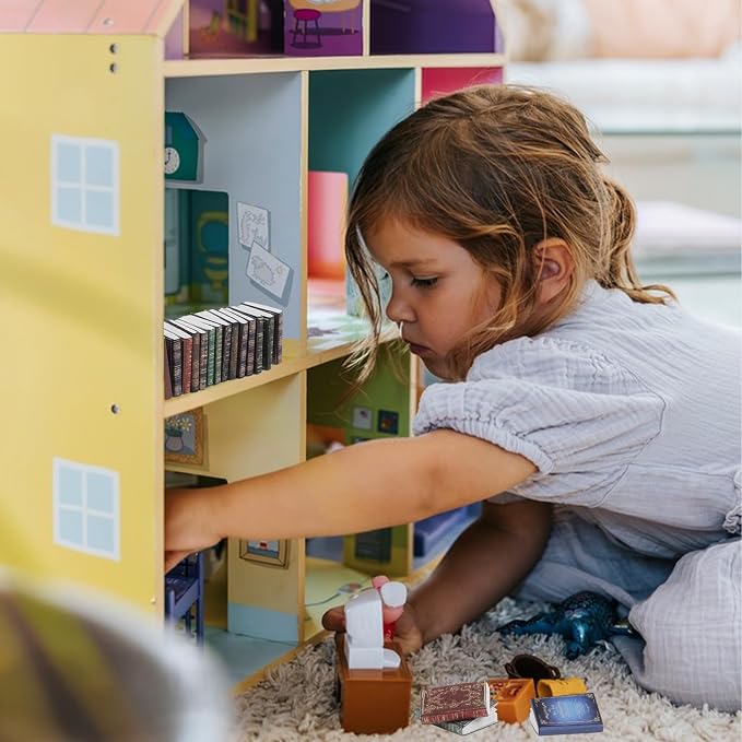 DERAYEE 24PCS Miniatures Dollhouse Books - Image 8