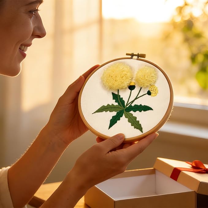 Dandelion Flower Embroidery Kits - Image 4