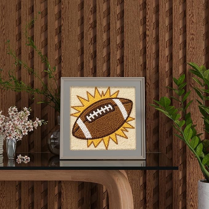 DOODLREAM American Football DIY Punch Needle Embroidery Kit - Image 6