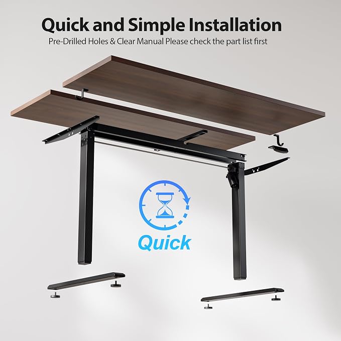 Agilestic Electric Standing Desk, 55 x 28 Inches Height Adjustable Desk - Image 9