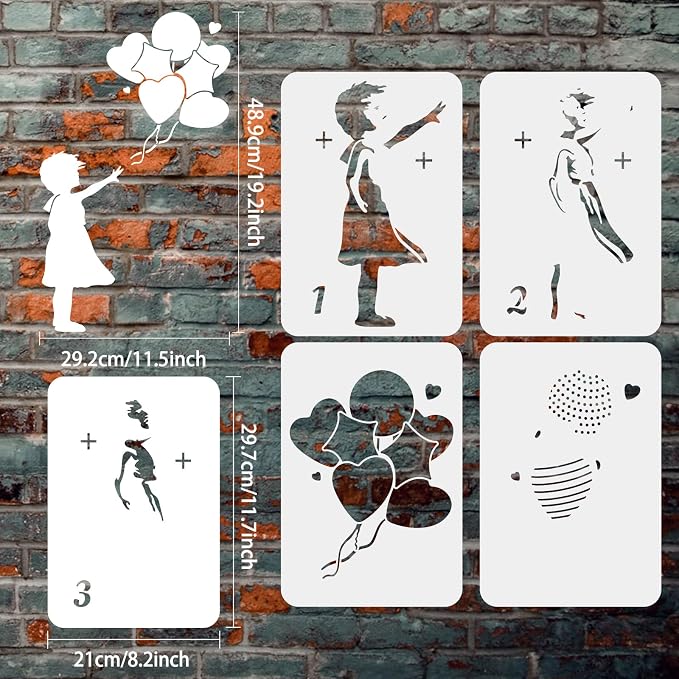 FINGERINSPIRE Banksy Stencil Set - Image 2
