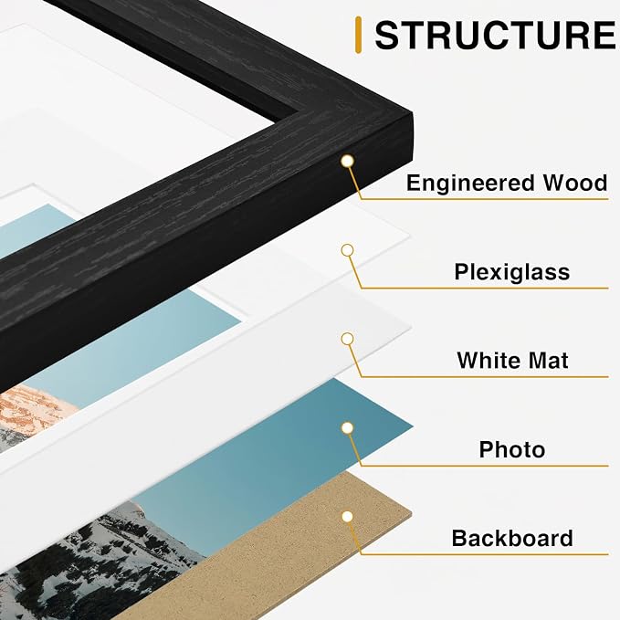 Vittanly 15 Pack Picture Frames Collage Wall Decor, Gallery Frame Set - Image 5