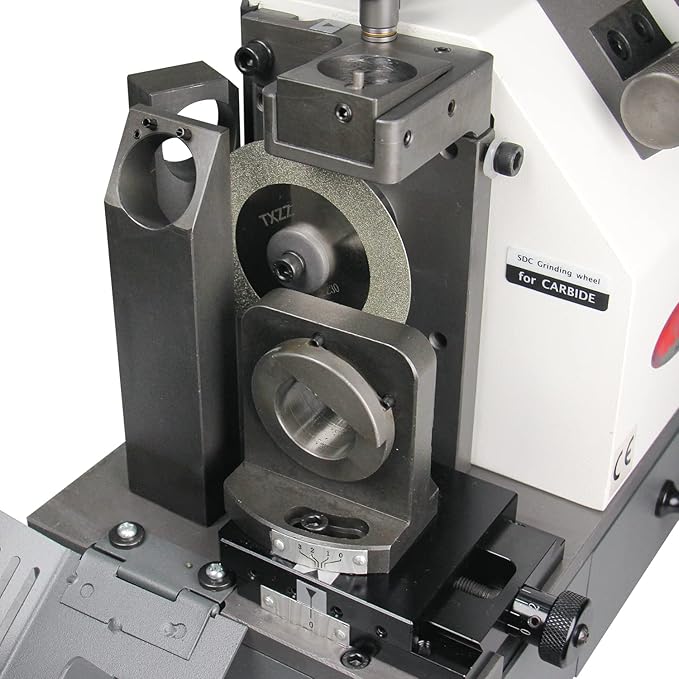 KAKA INDUSTRIAL TX-X6 Φ4-Φ14 mm Drill Bits Sharpener and Grinder 6 Collets End Mill Re-Sharpener Portable Grinding Sharpening Machine CNC Router Bit Sharpener with Adjustable Angle