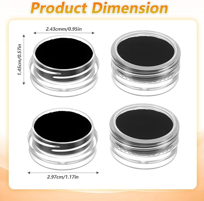 16 Pcs Gemstone Display Box, Twist-Lid Transparent Gem Display, Gem Holder - Image 2