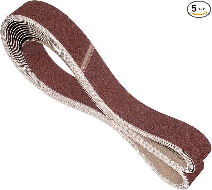 5 Pcs Sanding Belts 2 x 72 Inch 120 Grit Aluminum Oxide Abrasive Sandpaper for Belt Sander Metal Grinding Wood Working Weld Rust Removal
